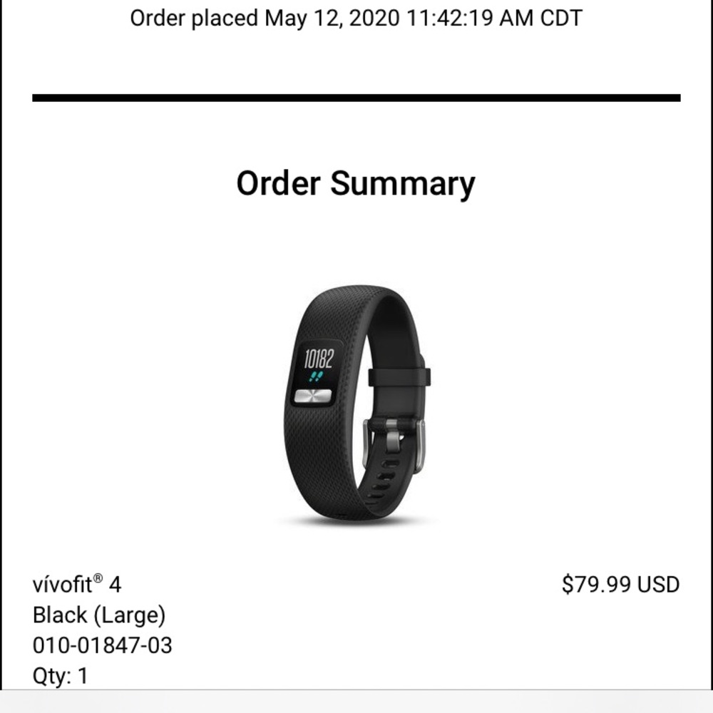 Garmin Vivofit 4 Activity Tracker - New!